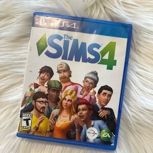 The Sims 4 PS4 Game with Blue Case